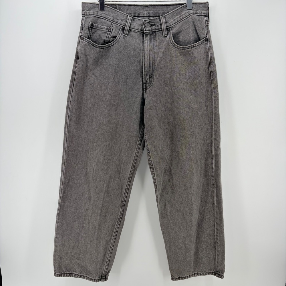Levis 578 Jeans Mens 32x32 Loose Fit Straight Leg Washed Gray Denim